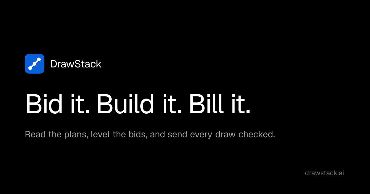 DrawStack — Move money as fast as you move dirt.